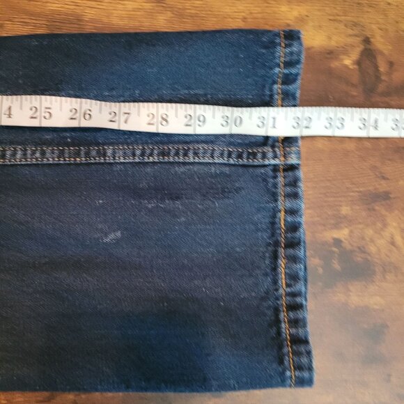 Levi's Jeans Mens 40x32 Slim 527 Bootcut Dark Wash Cotton Denim Western - Picture 9 of 10